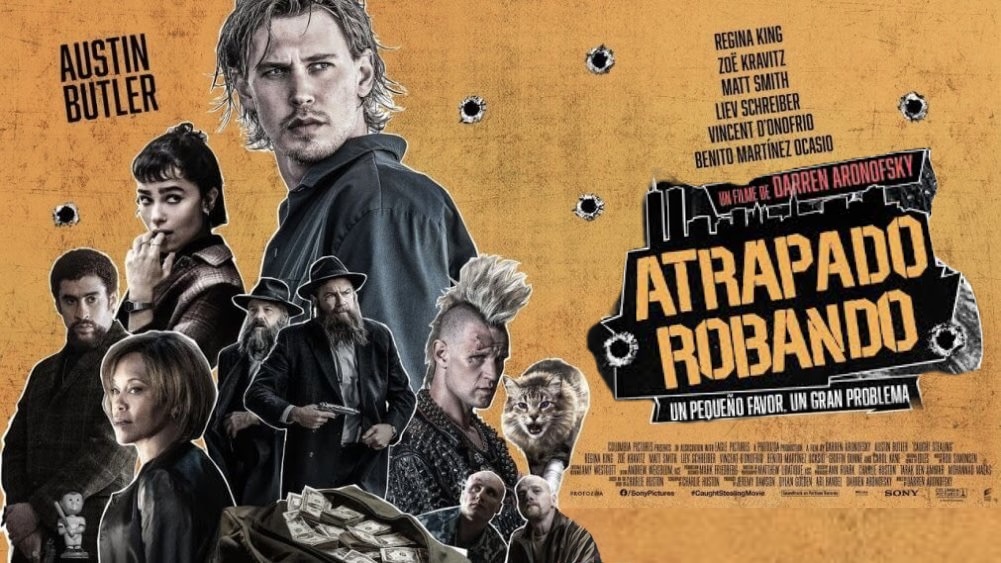 “Atrapado robando” es una genialidad. La combinación de Austin Butler y Darren Aronofsky resulta en un fabuloso thriller criminal con tintes de humor negro.