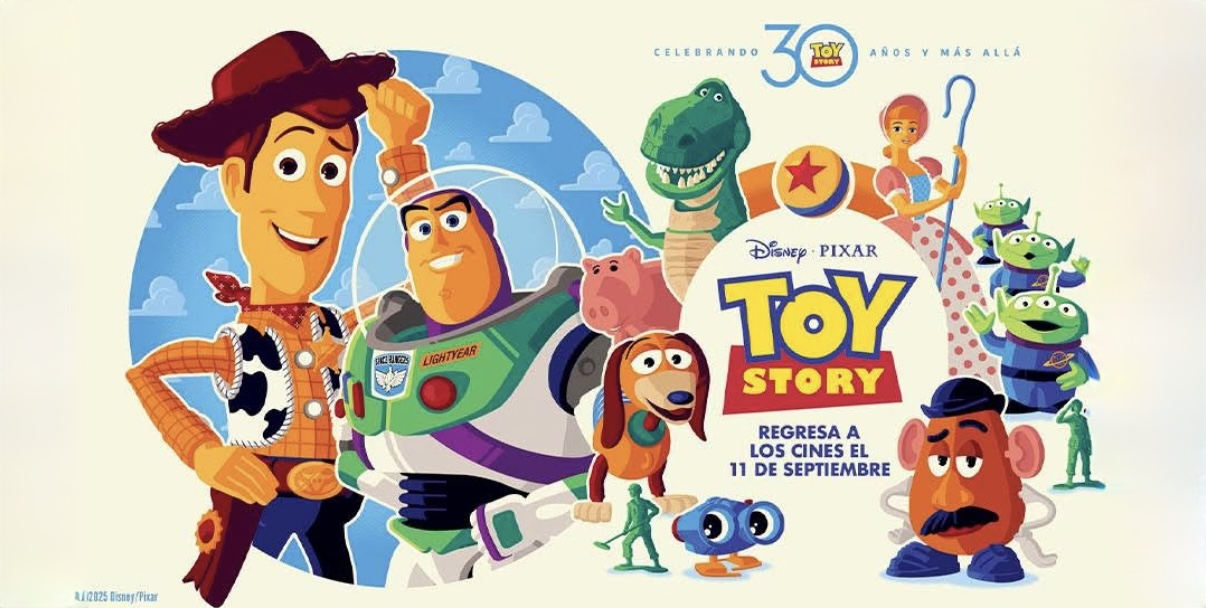 “Toy Story” se reestrena en salas de cine para celebrar por todo lo alto su 30 aniversario. Una oportunidad única de disfrutar este clásico en la pantalla grande con toda la familia y llevarlos “Al infinito y más allá”.
